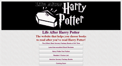 Desktop Screenshot of life-after-harry-potter.com