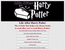 Tablet Screenshot of life-after-harry-potter.com